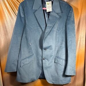 Vintage 70’s Rancho Deluxe by Grais western wear cowboy soft Blazer 48 reg 130